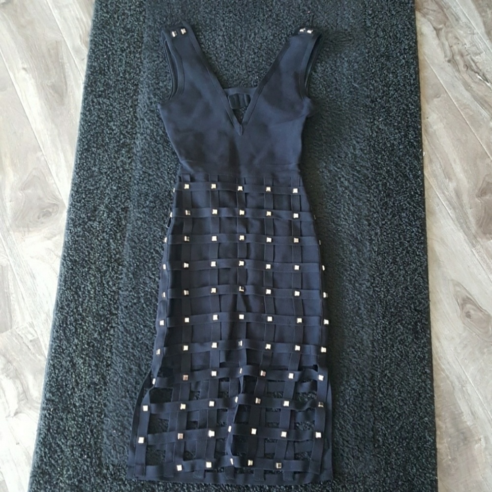 Sia cage skirt bandage dress